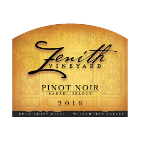 Zenith Vineyard Barrel Select Pinot Noir