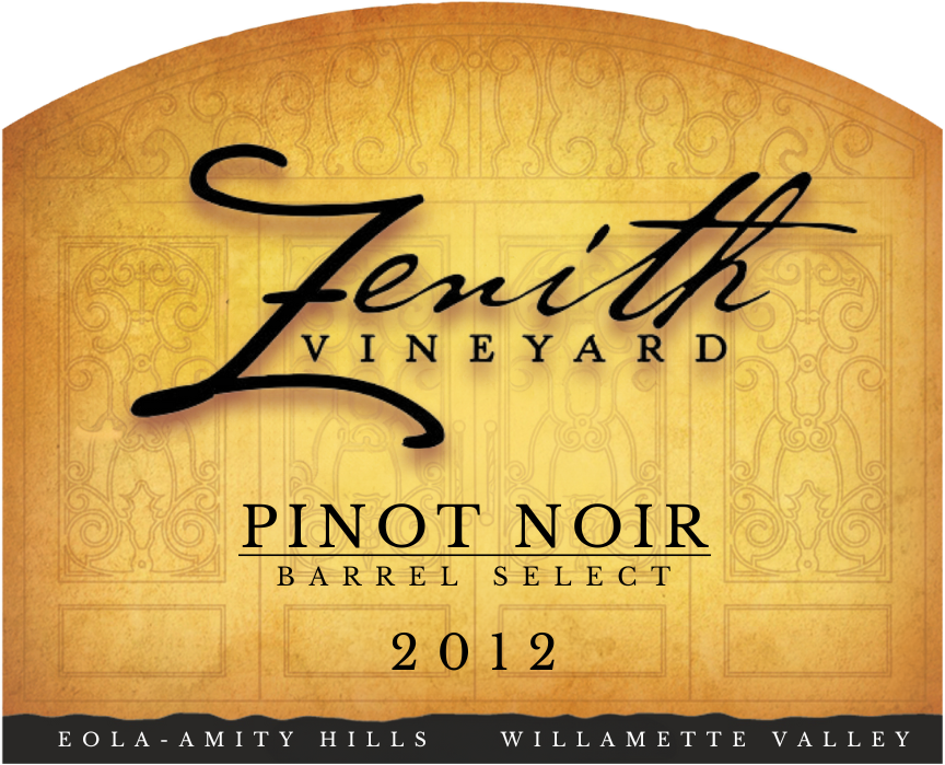 Zenith Vineyard Barrel Select Pinot Noir